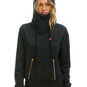 AVIATOR NATION NINJA PULLOVER HOODIE - CHARCOAL